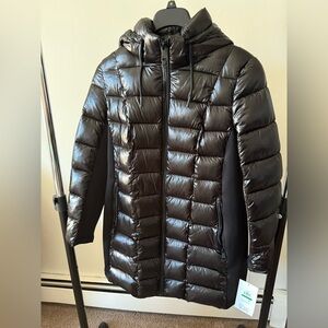 DKNY Women's Scuba-Side Light-Weight Puffer Hooded Jacket